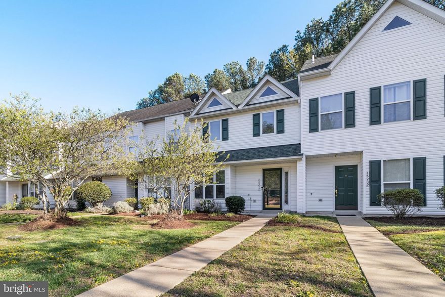 Welcome to 48237 Picketts Harbor Ct, a beautifully maintained 2-bedroom, 1.5-bath townhome nestled in the highly sought-after Cedar Cove water aces community. This charming home offers the perfect blend of comfort and convenience,  with access to a private beach and just minutes from Naval Air Station Patuxent River and surrounded by nearby parks, shopping, restaurants, and more.

Step inside to find a bright and inviting main level with a spacious living area, dining space, and a well-appointed kitchen. Upstairs, you'll find two generously sized bedrooms and a full bath. The home has been lovingly cared for and offers low-maintenance living in a peaceful, well-established neighborhood.

Whether you're a first-time homebuyer, downsizing, or seeking an investment property, this townhome is a fantastic opportunity. Enjoy the lifestyle and amenities of Cedar Cove while being close to everything Lexington Park has to offer.

Don't miss out—schedule your private tour today!