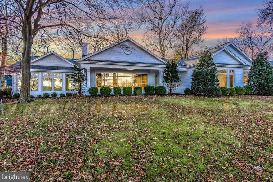 One-level living home in water privileged community offering upgrades throughout, generous and comfortable living spaces, and year round water views.   3 Bedrooms, 2.5 baths, hardwood floors, Gas Fireplaces, sunroom, study,  and large rear deck great for entertaining.  Gorgeous kitchen with stainless steel appliances & custom details.  Oversized 2-car garage and  ample parking.  Community amenities include beach and picnic area on the Chesapeake and a boat launch with dinghy storage on Lake Ogleton.