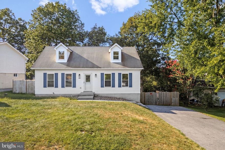 Ideally located Cape Cod tucked away on the upper east side of Winchester just a short distance from shopping centers and major commuter byways. This three bedroom two and a half bath home features many updates and improvements all situated on a quiet cul de sac with large exterior yard and ample parking. Upon entering the home guests are greeted by a cheerful living room complete with natural lighting, hardwood floors, and ventless gas fireplace that opens to the large eat in kitchen. Butcher block counter tops, upgraded cabinets, newer appliances (2019) and a large built in island all overlook the main floor living space to create the perfect atmosphere for entertaining. The eat in dining area is adjacent to the kitchen and opposite the living room. This space overlooks a generously sized Trex deck and spacious back yard complete with exterior fence and mature trees. A large laundry room, half bath, and primary suite are all conveniently situated on the main level. The primary bedroom includes luxury plank vinyl flooring and ample natural light. A well thought out primary bath connects to the main level bedroom and features a host of upgrades for the homeowner's enjoyment. Dual vanities complete with granite counter tops frame the entrance and open to a two person jetted tub. The walk in shower add a luxurious spa feel to the primary bath and includes floor to ceiling tile and dual shower heads. Two bedrooms, a play area (or reading nook), and an additional full bath complete the second level. Both rooms offer walk in closets for additional storage and have been recently painted. The walkout basement offers additional space for recreation to include two large rooms, in home theater (wired for surround sound and dimmable lighting), plus a large unfinished utility room.  Other amenities include dual water heaters, recessed lighting, soft close Kraft maid cabinets, pot filler, Comcast Glow Fiber Internet Connectivity, and additional paved/covered patio area just beneath the Trex deck.