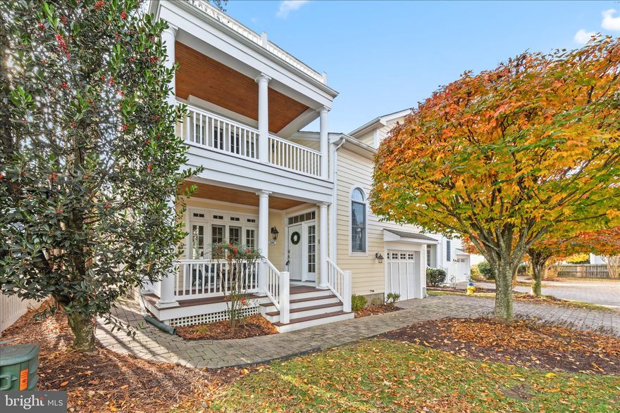 Sophisticated South Rehoboth cottage—just over a block to the beach. Experience timeless coastal luxury at the Cottages at Philadelphia Place, an intimate enclave of eight distinctive Charleston-style homes. Thoughtfully designed by architect George Hay and masterfully built by Coffin Construction, this residence features an airy open layout with solid hardwood floors, multiple inviting porches, and a partially finished basement with exterior access. The chef-inspired kitchen, elegant living areas, and two fireplaces provide modern comfort and year-round livability. With four en-suite bedrooms plus a den, the home accommodates guests effortlessly. The primary suite impresses with vaulted ceilings, a private covered porch, a spa-inspired bath, and a second fireplace. The lower level adds exceptional versatility with a large bonus room, full bath, storage area, and secondary laundry. Additional highlights include a 1-car garage, outdoor shower, and off-street parking. With strong weekly rental potential, this home offers the perfect balance of coastal retreat and investment opportunity. Offered mostly furnished.