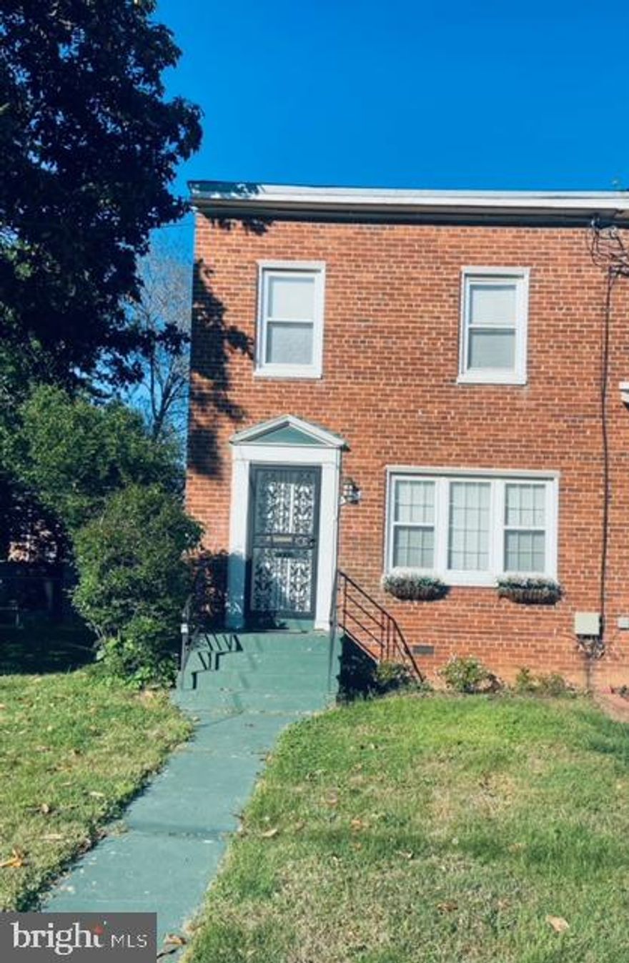 ***AS-IS Sale. Price Reflects Solid Home Needing A Little TLC.*** Seller Will Evaluate Offers As They Come In***

Original Owner Move-In Ready Family Home! This Home Boasts New Roof (4/24/24) 2-Story ALL-BRICK 3BR 1BA Colonial With Hardwood Floors Under W/W Carpet Throughout, Separate Dining Room, Eat-In Kitchen Counter, Newer Gas Stove/Oven, Dishwasher, Newer Washer, Refrigerator W/Icemaker, Walk-In Jacuzzi Jet Tub, (4) AC Window Units, Thermostat Controlled Heating, Front & Rear Yard Entertaining, Spacious Storage Shed,  No HOA, No Condo Fee. Located Within A Mile Of Metrorail, Metrobus Access Within 500 feet On MLK HWY, A Short Drive To Ritchie Station Marketplace, Woodmore Towne Centre & FedEx Field; A Short Commute To Washington DC/Northern Virginia/I-95/I-495/I-295. 

***This Home Can Be Your Perfect Masterpiece At A Great Price With A Little TLC!***
