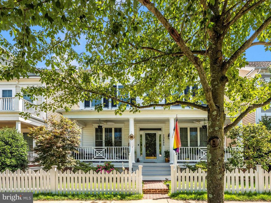 Welcome to 23405 Brick Hearth Way. Available for quick close. Over 4000 Total Square Feet! Three finished levels offer ample living space, including two additional bedrooms on lower level. Located in charming Clarksburg Village with amenities such as two swimming pools, community center, tot lots, nearby parks, and close proximity to restaurants, shopping, and outlets. The covered front porch faces a gorgeous park-like green space, creating additional space for both relaxation and entertaining. The home’s curb appeal is enhanced by a classic picket fence and lovely landscaping. Step into elegance with a stunning two-story foyer, a stylish eat-in kitchen with large windows overlooking the rear yard, ample counter space, gorgeous cabinets, upgraded stainless steel appliances, plus formal dining room, living room with gas fireplace, hallway powder room, front sitting room and office/den. High ceilings and open floor plan provide a spacious feel and luxurious ambiance. The upper level features 4 bedrooms and 2 full baths including the deluxe primary suite with tray ceiling, two walk-in closets, an en-suite bath with large shower, separate soaking tub, double vanities, and an elegant tray ceiling in the bathroom. A laundry room on the upper level includes AG washer and dryer. Additional living space on the walk-out lower level includes two rooms that could be used as additional bedrooms, additional living area with kitchenette with refrigerator, and additional stacked washer & dryer. All appliances convey. This expansive space offers many possibilities – whether you envision an in-law suite, home gym, or extended living area with access to the rear yard. The lower level houses a 2-car garage with garage door opener. The rear driveway has enough space for 4 cars in addition to open street parking in front. Fresh paint and new carpet has been installed in most rooms. Welcome to your dream home!