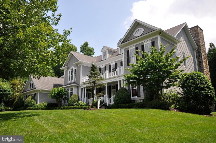 Luxury abounds in this beautiful & stately home nestled at the end of a quiet cul-de-sac on 2+ verdant acres. Ideal for grand entertaining & family living w/Gourmet kitchen, public rooms all w/ French Doors to large terrace overlooking expansive backyard w/wonderful hardscaping w/ pool & spa, Media room. All BRs w/ full en-suite baths! Wifi controlled thermostats & security/camera system.