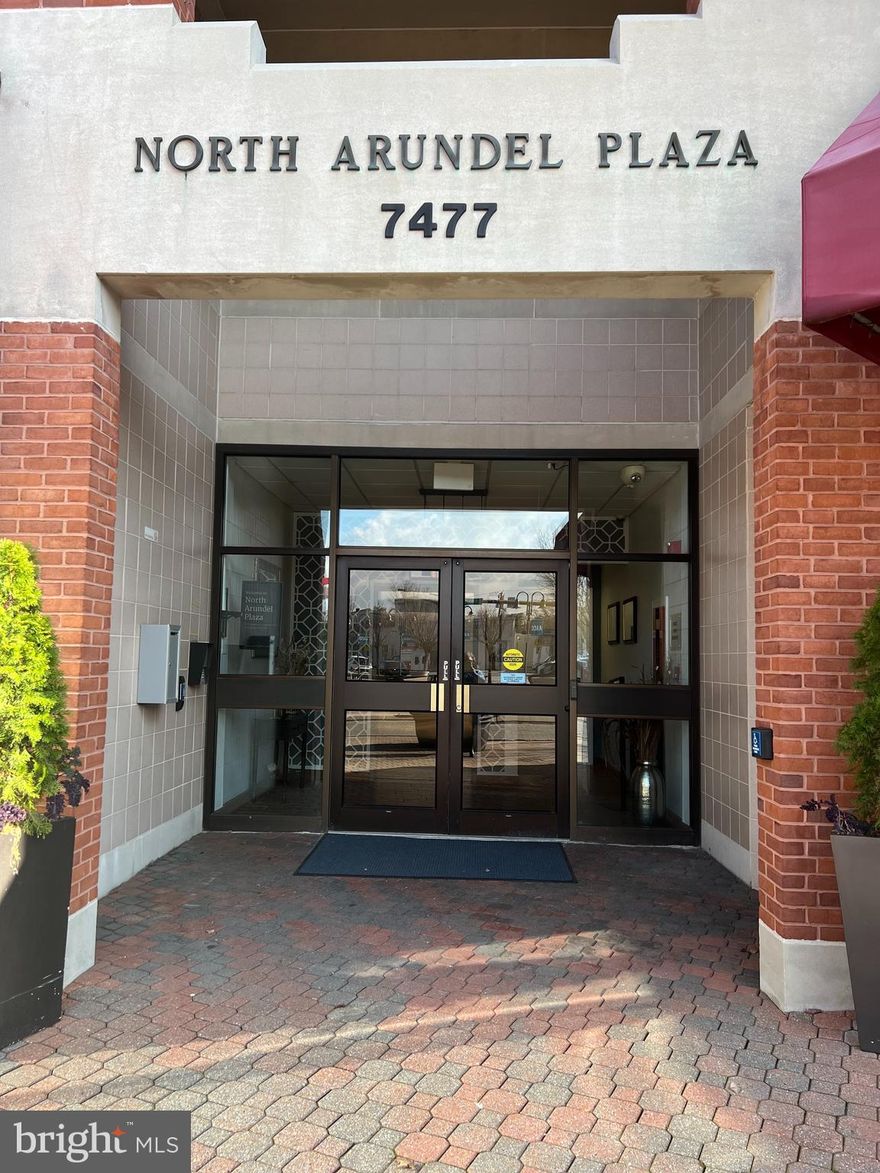 Professional, well-maintained, office suites, lots of windows, some overlooks fountain courtyard across from AA Comunity college. Space has free covered parking across the street and 3 bus stops within short view. Elevator, ADA, security keys to lobby and restrooms, close to Courthouse, and AA Community College at the center of Glen Burnie.