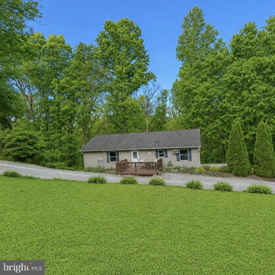 Enjoy peace and privacy in this VERY well-maintained ranch on over 1 acre offering on the main level, 3 bedrooms, 2 full baths, kitchen, dining room, living room and laundry and mud room.  Open floor plan with abundant natural light throughout. 

FINISHED LOWER LEVEL, features approximately 1,000 finished sq ft, The entire lower level has radiant heat floors, a full eat-in kitchen, living area, full bath, and up to 3 additional bedrooms—perfect for extended living, multigenerational/in law quarters,  guests, or flexible space with its own separate entrance and lots of natural light pouring in through the sliding glass doors, that lead to the expansive deck with amazing views.  The original 2-car garage has been partially converted but can be easily restored if desired.  

Enjoy the outdoors from the expansive decks overlooking the peaceful reservoir and wooded views, where wildlife—including eagles—are often seen. On the opposite side, take in picturesque pasture views with horses.

Large outbuilding (12'x30') with loft and electric adds great potential for storage, extra garage space,  hobbies, or workshop use.

Comes with a HOME WARRANTY through America's Preferred, for added protection and peace of mind.  

A bright, versatile home with space, views, and endless possibilities.