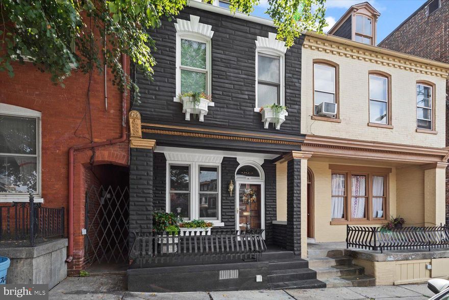 Wonderful single family home in the heart of Lancaster City!  Located just blocks from Penn Square, this home is perfectly situated to enjoy all of the Downtown area's charming shops, eateries and entertainment. Walk through the front door and be transported!  Looking up, notice the beautiful tin ceilings that traipse throughout the main floor. The large Living Room with hardwood floor leads to the Dining Room with exposed brick wall, updated half bath, Kitchen with updated granite countertops, coffee bar, Jennair refrigerator, farm-style sink and access to the fenced yard. The original staircase ascends to the second floor which offers two traditional Bedrooms, an updated, beautifully tiled Full Bath with marble floor, new walk-in shower and exquisitely detailed stained glass window. This level also has a Bonus Room with privacy violation, currently being used as a Nursery, and provides access to the third Bedroom up one more flight of stairs. Spacious third Bedroom has been updated with electric and heating and is just waiting to be personalized by you. *Current Ilve Stove in kitchen is excluded. If Buyer is interested, may be negotiable OR will be replaced prior to settlement.* Schedule your time to see this home today!