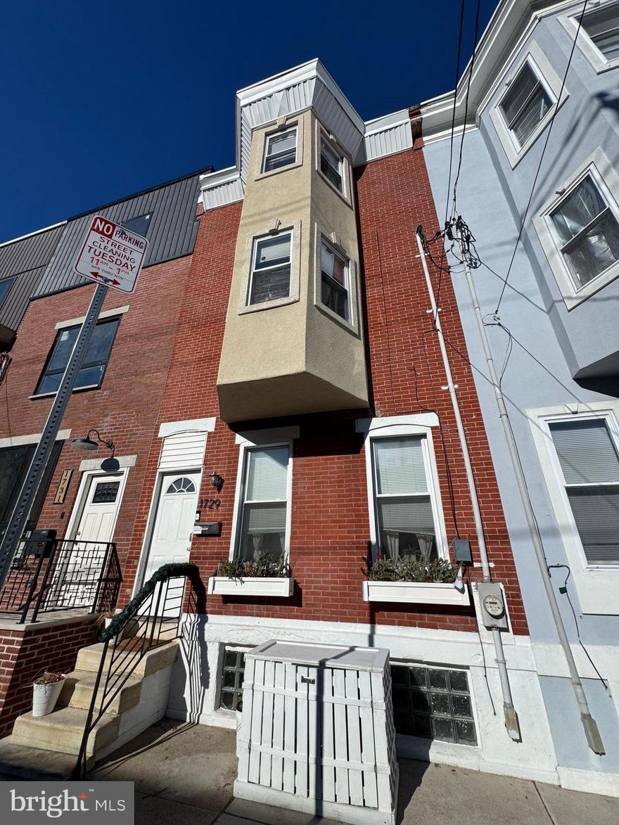 Nestled in the coveted Point Breeze neighborhood, this exquisite 1925 interior row townhouse embodies the perfect blend of historic charm and modern elegance. Spanning 1,944 square feet, this 3 bedroom and 2.5 bath residence offers a canvas for your luxurious lifestyle, inviting you to create a sanctuary that reflects your unique taste. Step inside to discover a meticulously maintained interior.  The spacious layout provides endless possibilities for customization, allowing you to craft the ultimate living space tailored to your desires. With no shortage of natural light, each room radiates warmth and sophistication, creating an inviting atmosphere for both relaxation and entertaining. The property boasts a prime location, offering easy access to vibrant local amenities, chic boutiques, and gourmet dining options. Enjoy the convenience of on-street parking, ensuring that your urban lifestyle remains hassle-free. The intimate outdoor space, though compact, is perfect for a cozy garden retreat. Imagine evenings spent in this charming abode, where the rich history of Point Breeze surrounds you, and the pulse of the city is just steps away. The main bedroom on the third floor boasts a walk-thru closet connecting to the main bathroom.  Two more bedroom and bathroom on the second floor along with a half bath on the first floor. This is more than just a home; it's an opportunity to embrace an exclusive lifestyle in one of the city's most desirable neighborhoods. Don't miss your chance to own a piece of this vibrant community-schedule your private tour today and let your imagination run wild in this exceptional property.