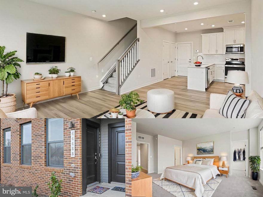 Welcome to your dream home in the heart of Ashburn! This stunning two-level townhome-style condo, built in 2023 and located in the highly desirable Ashbrook Place community, offers the perfect blend of sophistication, comfort, and convenience. Just minutes to One Loudoun where you’ll enjoy unmatched access to premier shopping, dining, grocery store and entertainment.

Inside, the home boasts an open-concept layout flooded with natural light and elevated by premium finishes throughout. The main level features LVP flooring, powder room, spacious living and dining area —ideal for both relaxing and entertaining.

The gourmet kitchen is a chef’s delight, showcasing quartz countertops, upgraded cabinetry, stainless steel appliances, and a large center island with bar seating.

Retreat to the expansive primary suite, complete with two large walk-in closets and a spa-inspired en-suite bath with dual vanities and a walk-in shower. Two additional bedrooms offer flexibility for guests, family, or a home office—one even opens to a private balcony. A second full bath completes the upper level.

Enjoy the convenience of a rear-entry one-car garage and an additional driveway parking space. Community amenities include common areas, a dog park, and access to scenic walking trails.

With easy access to Dulles Airport, the Metro, and Washington, D.C., this impeccably maintained home offers the ultimate in modern luxury and location.