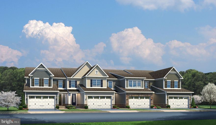 New luxury townhomes  at Malvern Crossing in Great Valley School District!  Your commute will be a breeze with easy access to PA Turnpike Route 76 and Routes  100, 29, 30 & 202.  The To-Be-Built Northshire offers uncompromised luxury with all of the space and amenities of a single detached home in a convenient carriage home design.  The spectacular kitchen features an infinity island with gourmet inclusions,  granite countertops, tile wall backsplash, stainless steel appliances and 42” CushionClose® Cabinetry with your choice of Espresso or White  Linen.   The Primary Bedroom Suite features a large walk-in closet  including wall mirror and bath with double-bowl vanity including quartz countertop. The Northshire at Malvern Crossing includes 5" hardwood in a number of areas, abundant lighting, open concept main level with flexibility on each level.  Now included, a full Finished Basement & Basement Bath!    This private cul de sac of just 66 homes features east and west facing homesites and is adjacent to the future township park that will access the Chester Valley Trail.  Other floor plans and homesites are available.  Photos are representative.