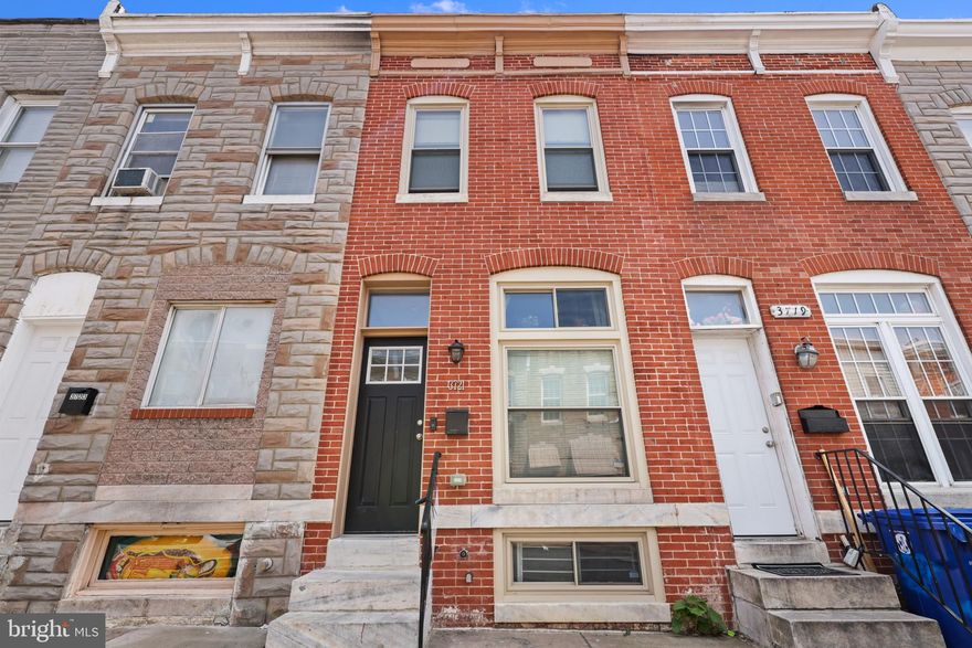 COMPLETELY RENOVATED HIGHLANDTOWN ROWHOME NESTLED ON QUIET STREET - this 5 years young complete renovation offers you worry free living with updated electric, plumbing, hvac and so much more for less than renting!  Inside you will find exposed brick, hardwood floors and a stylish kitchen offering granite countertops, ss appliances, white cabinetry, under cabinet lighting and tile backsplash leading to your private fenced in patio.  Two bedrooms and centrally located full bath upstairs and laundry area in the unfinished basement great for additional storage.  This is an incredible value!