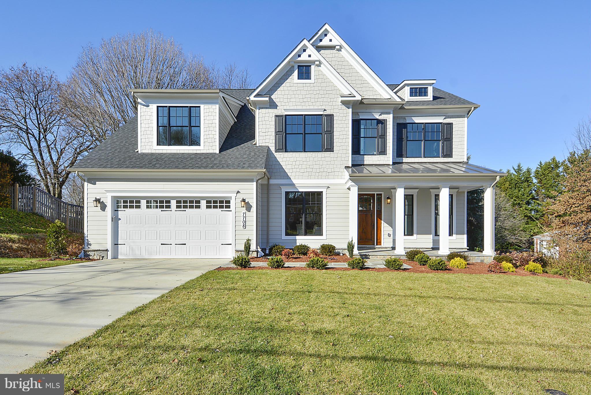 100% Completed! Must see! Incred Arts & Crafts Colonial, built by award-win Mid-Atlantic-6BR, 6FB, all the high-end trim & finishes-gourm kitch, fam rm w/fp, 1st flr den/BR w/FB, mud rm, 2-car gar, amzing ovrszd cvrd rear porch, owner's suite w/his&hers WICs, bev cntr & spa BA, 2nd flr hw/study area, hrdwd flrs thru-out 1st, 2nd flrs, finished walk-up lwr lvl w/enorm rec rm, excsz rm, 5th br & FB.