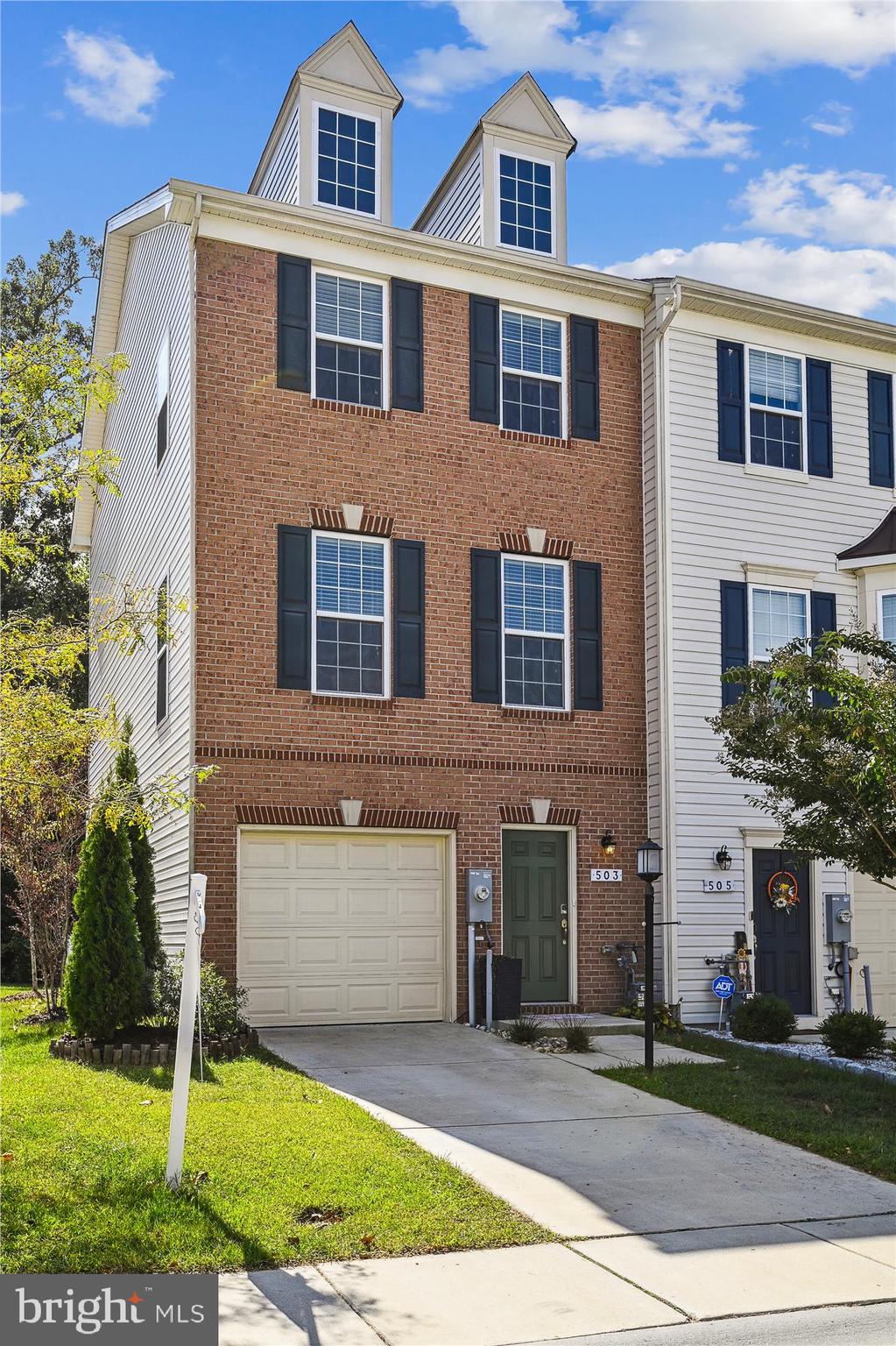 Beautiful brick, end unit which backs to the woods in the amenity rich community, The Pointe at Tanyard Springs. Built in 2017, this home is ready for the lucky new tenant. Probably the best lot in the neighborhood! Spacious bedroom with ground level access to the backyard and its own private bath is on the lower level. Keep it as a bedroom (very private) or set it up as a second family room. Head upstairs and find yourself in the gourmet kitchen that features stainless appliances, granite countertops, access to the low-maintenance trex deck, large pantry, and dining room. Perfect set up for entertaining as the kitchen flows into the living room. The upper level comfortably fits two spacious bedrooms and two full bathrooms. The primary bedroom with its walk-in closet and ensuite can be your space to recharge. Laundry is conveniently located on the upper level. All major appliances and systems are 2017 or newer. On-Q security system and Sonos speakers through the kitchen and living room. Wall mounted iPad to control both security system and Sonos. Community amenities include an outdoor pool, walking/jogging paths, tennis and basketball courts, dog parks, a fitness center, playgrounds, and a community garden. Super convenient to all major commuting routes.