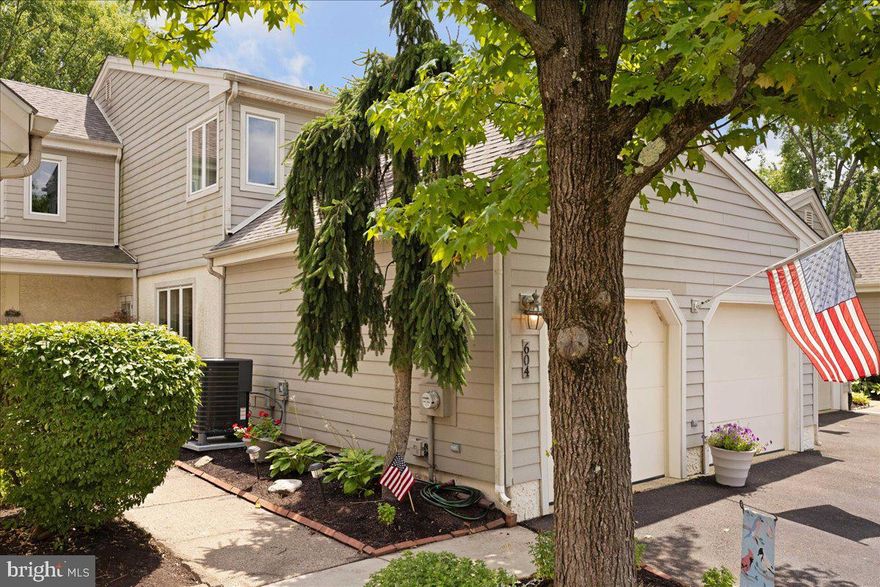 Discover the charm and convenience of low-maintenance living in Doylestown’s highly desirable Westwyk community of townhouse-style condominiums The spacious 604  Hampton Court offers an effortless lifestyle  and is among the larger units built in the community. Meticulously maintained, in addition to the features of a 2-car garage, fireplace, and large bricked rear patio, the home has newer replacement windows throughout and a brand-new central air/heating system. 
Westwyk is an intimate community of 199 homes set on 33 beautifully landscaped acres, featuring mature trees, walking paths, and a tranquil pond.  Just a short stroll to Doylestown Borough’s dining, shopping, movies, and museums, Westwyk offers the best of all worlds.  There's the convenience of residing within the highly regarded Central Bucks School District, with the campus of schools just across the street, and, you'll come to love having our Doylestown Hospital, accompanied by its charming walking path, just across the way. The exceptional amenities of the community are  included in your monthly fee: access to the beautiful community pool, the inviting clubhouse, the community library. Plus, in the fee are the cost of water and sewer services, trash removal, exterior maintenance, and professional lawn care. Seize the moment! Opportunity is calling your name, inviting you to experience the unmatched lifestyle of Westwyk.