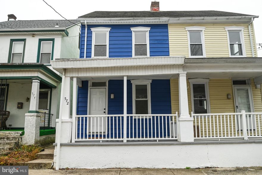 Priced to sell! 3 Bedroom twin in Pottstown. Close to schools. Newer kitchen and freshly painted, new heater and hot water heater. There is an additional room in the attic that is heated but you have to walk through a bedroom to get to it.