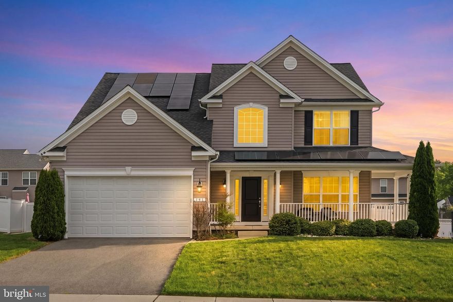 A standout offering in North Brook, this exceptional home, built in 2018, delivers 3,508 finished square feet of beautifully upgraded living space with 4 bedrooms and 3.5 baths. Showcasing over $100,000 in builder enhancements, this home reflects exceptional attention to detail throughout with a high-end level of finishes. From the moment you arrive, the inviting front porch sets a warm and welcoming tone. Step inside to discover a thoughtfully designed layout enhanced by an abundance of tall windows that fill the home with natural light, all complemented by custom blinds throughout. The heart of the home is the spacious gourmet kitchen, featuring a large island and breakfast bar—ideal for both everyday living and entertaining. Just off the kitchen, the morning room offers a bright and versatile space that can serve as a separate living or dining area, complete with a cathedral ceiling and direct access to the backyard, creating a seamless indoor-outdoor connection. The fully finished basement provides additional flexible living space, perfect for recreation, guests, or a home office. Upstairs, you’ll find a spacious primary suite with a spa-like bath, along with generously sized secondary bedrooms that offer comfort and flexibility for family or guests. Step outside to a backyard designed for entertaining and fun. Enjoy summer days in your in-ground, heated saltwater gunite pool with waterfall, surrounded by a composite deck, extensive hardscaping, and a fully fenced yard. A beautifully designed paver walkway leads to a custom Amish-built shed, completing this impressive outdoor retreat. Located in a vibrant community with trails, playgrounds, and easy access to Rt. 301, North Brook offers a playground, soccer field, pavilion, walking paths, ponds, and wooded areas to explore. Just moments from historic downtown Centreville, you’ll enjoy unique restaurants and shops, local events, arts and entertainment, and a variety of outdoor activities.  Mortgage savings may be available for buyers of this listing.