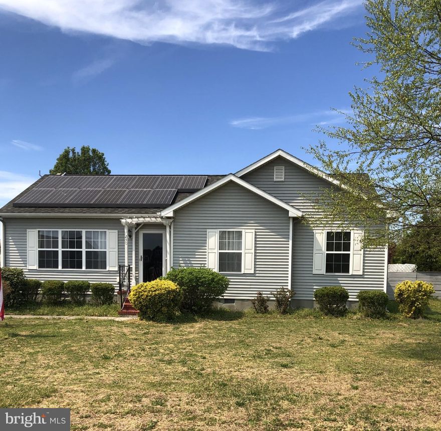 Well-maintained 3 bedroom, 2 bath rancher on corner lot in Chatham Manor. Vinyl siding, heat pump, fenced-in backyard, deck with railing overlooking nice landscaping. Range, refrigerator, dishwasher, microwave, washer, dryer included. 2 ceiling fans. Nice utility shed with riding lawnmower included. Home furnishings included if desired. Low traffic street. Easy access to Rt 50. Conveniently located between Salisbury and Ocean City. No HOA.