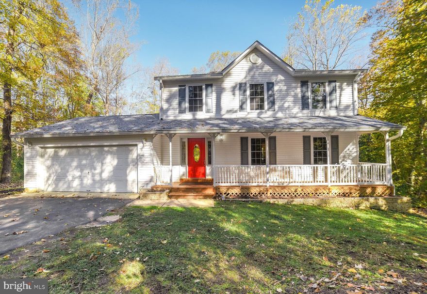Privacy Galore!!!! Must see this almost 2300 sq ft home on 1.7 acres in Mechanicsville!!! This well-maintained home has abundant light, beautiful updates, and newly refinished hardwood floors. First floor offers an updated kitchen w/ SS appliances, spacious dining room with french doors, powder room, and open flow between the dining room and kitchen.  Second floor provides three bedrooms with two full baths. PARTIALLY FINISHED BASEMENT!!  Large 12X24 deck overlooking private level backyard w/ 10X10 storage shed and fire pit allows for easy entertaining. Updates to include: roof, heat pumps, water heater, windows and doors! NO HOA!!