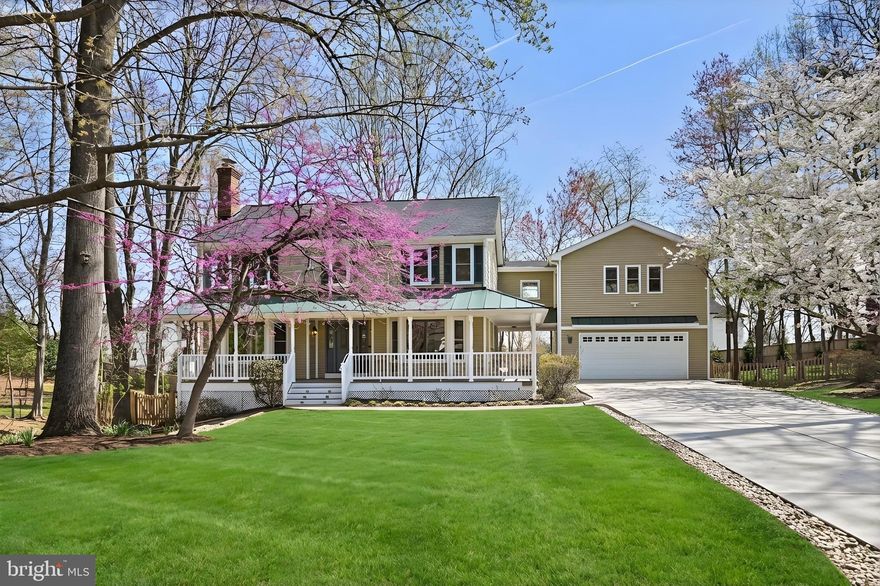 Nestled in the serene and sought after Colvins Glen neighborhood and the Langley High school Pyramid, this stunning remodeled Colonial home exudes warmth and charm.  One of the largest home models, the Lincoln, has a fabulous wraparound porch, 3 fireplaces, five spacious bedrooms and three and a half baths. The interior showcases exquisite craftsmanship, featuring hardwood floors and recessed lighting throughout the main and upper floors.  An historic log cabin family room and primary bedroom add to its appeal. Retreat to the primary suite with vaulted ceiling and wood burning fireplace, updated en suite bath, and separate dressing room. Natural light pours in through skylights and double-pane windows, enhancing the room’s inviting atmosphere.  The fabulous new addition (2022) adjoining the primary bedroom suite offers a light filled flexible space for an additional office, exercise room, or studio.  The upper level also has 3 other sun-filled bedrooms, updated hall bath, and convenient upper level laundry room. The heart of the home is the remodeled kitchen, equipped with stainless steel appliances, KraftMaid cabinetry, large pantry, and a perfect breakfast area. The cozy log cabin family room is adorned with exposed beams and a stone surround mantel and gas fireplace.  Its built-in bookcases and workspaces highlight the adjacent main level office.  Rounding out the main level are the formal living and dining rooms with terrific bay windows. The walkout lower level features a spacious recreation room with built-ins, game closets, cedar closet, plenty of storage, an au pair/guest room and a full bath.  Situated on a generous 0.62-acre lot in a peaceful cul-de-sac, enjoy the expansive fully fenced rear yard and lovely screened porch. Plus a whole house generator! This home is a perfect blend of modern comfort and timeless design, ready to create lasting memories.

Close to major commuting routes, national and local parks, world class shopping, 
Dulles Airport, and the Silver Line Metro stations. Amazing place to call home! 
Schools: Colvin Run/Cooper/Langley