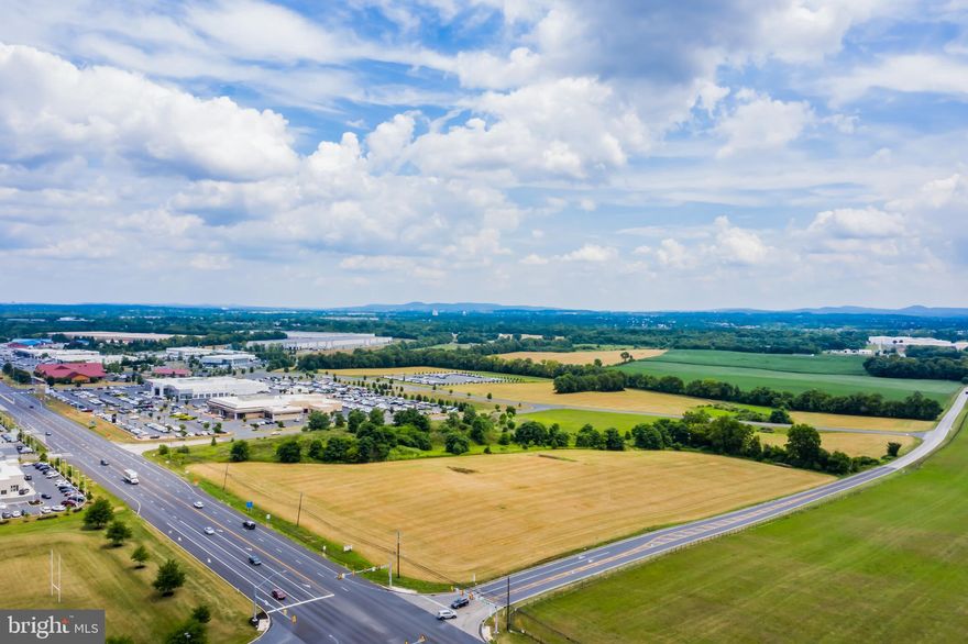 The sale includes 23.38 acres of Highway Commercial land at the corner of the Carlisle Pike and Hempt Road, directly across from Cumberland Valley High School and next to Bobby Rahal Lexus Automobile Dealership.