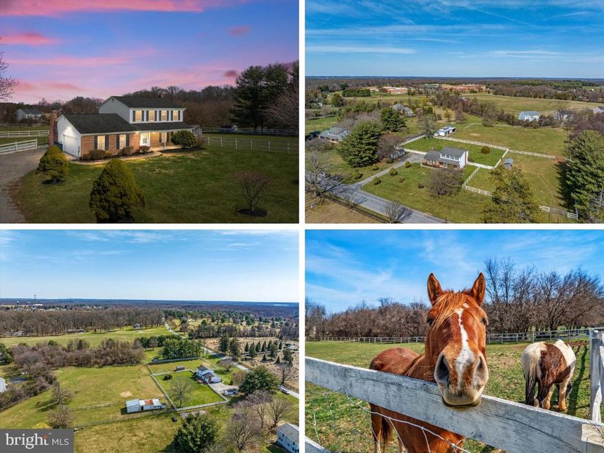 Extremely Rare Opportunity to Purchase an Equestrian Property in the  Sought After Mount View School District in Howard County. This Charming Colonial boost over 2,600 sq. ft., 3 bedrooms, 2.5 baths, and 2 Car attached Garage with existing Workshop. Features include an Oversized Primary bedroom with Walk-in Closet and En-suite, Formal Living and Dining Rooms, 2 Pellet Stoves, newer HVAC. Additionally, this 3.56 Acre Farmette with Equestrian Facilities features 4 Paddocks with 3 board fencing, a 3 Stall Barn with (2) 12x12 Stalls & 1 XL Foaling Stall, Water & Electric, a Tack Room, Run-In Shed, Nelson Automatic Waterer with Thermostat & Heater, Chicken Coop With Electricity, Equipment Barn, NO HOA and so much more!!!