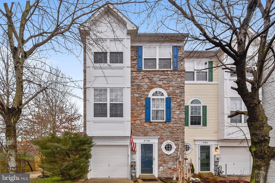 Buyer's financing fell through. This Beautiful and Immaculate End-Unit Townhome offers 3 Spacious Levels. You will enjoy the Fully Finished basement with sliding glass doors that leads to a Fenced-In back yard. On the main level, an Open Concept layout allows effortless entertaining with French Door access off the kitchen to an Amazing Deck with a Tiki Bar. Ascend upstairs to find a sweeping Master Suite with Cathedral ceilings, walk-in closet, and spa-inspired bath with dual vanities and new tiled shower. So many extra features include, Maintenance Free Exterior Bay Window, Bump-Outs, New Roof, Blown Insulation, New Basement Flooring and so much more.