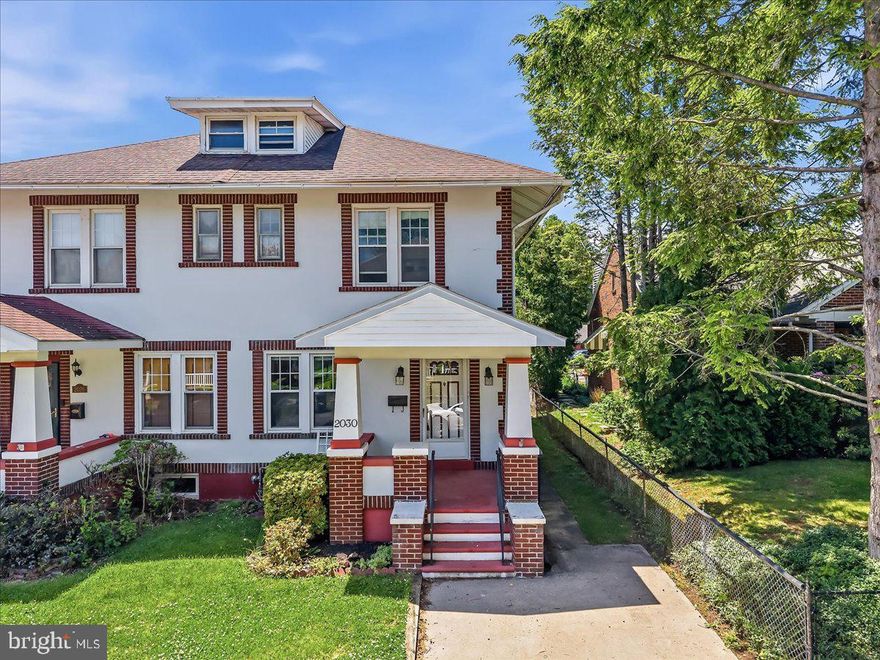 Welcome to 2030 Lawfer Avenue, a classic Colonial twin located in South Whitehall Township within the Parkland School District. Situated in the Greenawald neighborhood, this home offers a combination of character, functionality, and convenient access to many of the Lehigh Valley's everyday amenities. A covered front porch welcomes you inside, where a spacious living room flows into a formal dining room, creating a layout well-suited for everyday living and entertaining. The eat-in kitchen offers generous cabinet storage, gas cooking, and space for casual dining. Upstairs, three bedrooms and a full bathroom provide comfortable accommodations, while the walk-up attic delivers valuable storage space rarely found at this price point. The full basement expands the home's functionality even further with a second full bathroom, laundry area, substantial storage space, and an outside entrance. Outside, the fenced backyard provides space for gardening, outdoor activities, or relaxation, while the covered rear porch overlooks the yard. A utility shed adds additional storage, and the private off-street parking pad provides everyday convenience. Additional features include public water, public sewer, gas heat, 200-amp electrical service, and low annual taxes. The location offers convenient access to shopping, dining, parks, healthcare facilities, and major commuter routes throughout the Lehigh Valley. Greenawald is also known locally for its annual holiday light displays, a longstanding seasonal tradition enjoyed by many area residents and visitors. Whether you're seeking your first home, looking to downsize, or searching for an opportunity to personalize a property over time, 2030 Lawfer Avenue offers a practical combination of space, location, and value in South Whitehall Township. Schedule your private showing today.
