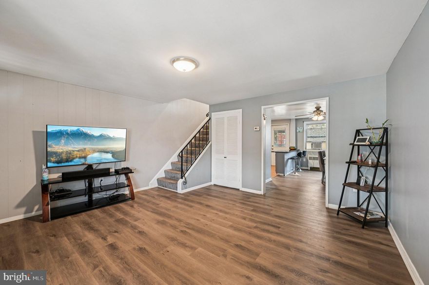 Coming Soon...Charming 3 level townhome with 3 bedrooms, 1.5 bathrooms, and basement with rear entrance.   Front porch for entertainment and long backyard with possible option to create parking spaces in the future.  Eat-in kitchen with bar, granite countertops, and stainless steel appliances.  Minutes from parks and recreation, schools, restaurants, and shopping.  Costco, At Home, and Lowe's minutes away!  Convenience of commuter lots and rail station nearby under 5 miles away.  Minutes to nearest bus stop!