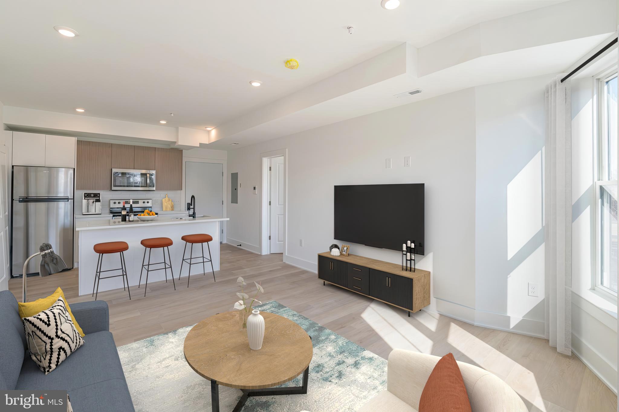 *Available 8/1!*
Welcome to 'The Premiere'! Located in historic Germantown, Philadelphia this beautiful brand new apartment building is the latest addition to the fast growing Germantown Ave corridor and features 20 luxurious rental units along with first floor commercial space. All units showcase design driven high end finishes, abundant space and access to excellent communal amenities - as well as Central Air/Heat and In-Unit Washers/Dryers. Upon entering any of the apartment homes you are welcomed with an abundance of natural light flowing through large windows in the open-concept kitchen, living space and bedrooms. Kitchens are equipped with plenty of countertop and cabinet space, modern tile backsplashes, stainless steel appliances, and gorgeous hard wood flooring throughout. Generous living areas host large windows and plenty of space for your furniture or home office space. Bedrooms will comfortably fit a queen sized bed and offer plentiful closet space! The stunning bathroom spaces features designer tile in the tub/shower combos beautifully accenting the finishes throughout this space. Finally, on top of it all, the building also offers a mail & package area for tenants and a spacious communal roofdeck with a sweeping view reaching all the way to the center city skyline! Conveniently located to everything Northwest Philadelphia has to offer, including - both the Chestnut Hill East & West train lines, Wissahickon Valley Park, Area Highways, & local artisanal cafe's and restaurants. Don’t miss your opportunity to be a part of this exceptional apartment community. Schedule a tour with our agents today and discover your new haven in Germantown!
Lease Terms: Generally, 1st month, and 1 month security deposit due at, or prior to, lease signing. Other terms may be required by Landlord such as last month's rent upfront. $65 application fee per applicant. Tenants are responsible for: electricity, gas (if applicable), cable/internet and $10/mo technology fee. Water is a flat monthly fee of $60. Additional fees or requirements may be applicable for units with Homeowners or Condo Associations. Landlord Requirements: Applicants to make 3x the monthly rent in verifiable gross income, credit history to be considered, no evictions within the past 5 years, and must have a verifiable rental history with on-time rental payments. Exceptions to this criteria may exist under the law and will be considered. Cosigners will be considered.
*Price reflects the net effective rent when a 2-week credit is applied at $1,515/mo.
*Pets permitted with owner approval. $500 non-refundable pet fee required.
*Limited Off-Street Parking Available - $150/mo
*Photos of a similar unit in the building. Finishes will match, layout may differ.