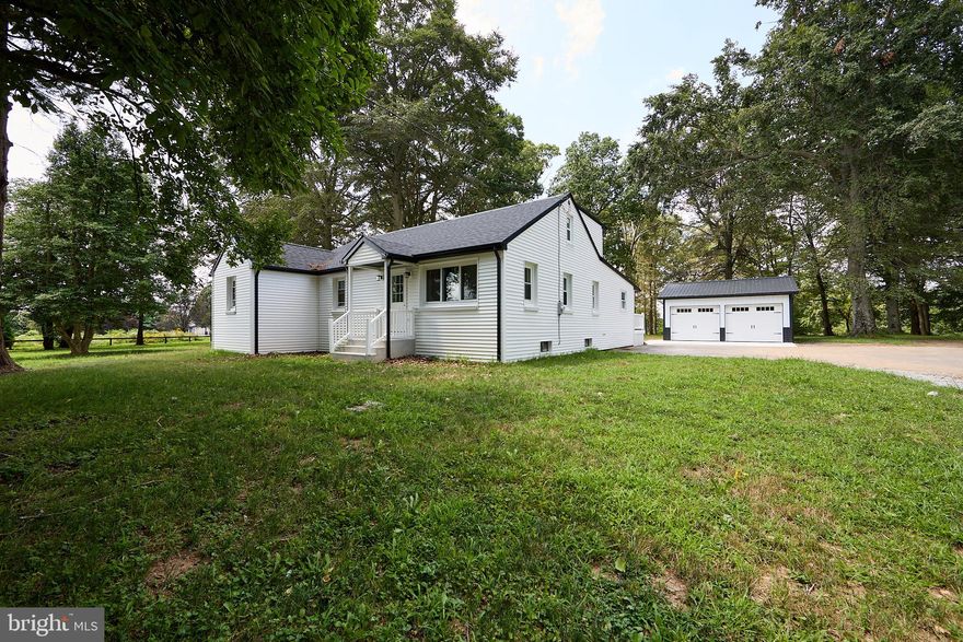 Completely Renovated 5-Bedroom, 3-Bath Cape Cod on 2.4 Acres!  This stunning home has been updated from top to bottom with modern finishes while preserving classic charm. Nestled on a beautifully landscaped 2.4-acre lot, the property offers space, privacy, and endless possibilities.  Step inside to discover a fully renovated interior—every room has been refreshed, from the floors to the ceilings. With 5 spacious bedrooms and 3 full baths, there’s plenty of room for family, and guests. Outside, enjoy the massive, covered deck overlooking the back yard or the huge, detached garage—perfect for vehicles, a workshop, or both! The expansive backyard feels like your own private park, ideal for entertaining, gardening, or simply relaxing in nature.  A must-see to truly appreciate the care and quality that went into this transformation. Come fall in love with your next home!
