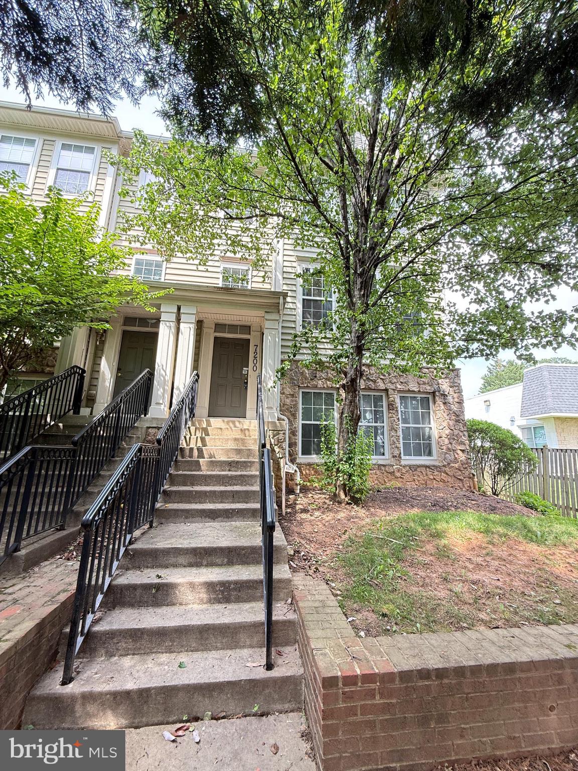 *** New Improved Price***. A gem need to be polished. Don't delay to grab a hard to <b>find End Unit town home with 3 Finished levels featuring FOUR (4) bed rooms, THREE (3) full and 1 half bath.</b> Main level Hardwood floor. Finished basement has a bed room with full bath. Over 2000 sq/ft living area. Recess light through out on main level. Attached two car garage. Master bath room has soaking tub and stand up shower. Laundry in bed room level. Granite counter top in kitchen. Balcony right out of dining room. Back to back gas fire places in main level, one facing living room and one facing dining room. Quick access to ICC, I-270, Metro rail, public transportation and shopping. Property sold as-is, and need TLC. Seller is motivated.