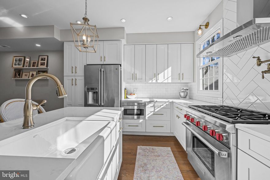 You won’t want to miss this stunning 3 bedroom, 3 bathroom home in Graduate Hospital! With a 1 car garage and located the Marian Anderson Neighborhood Academy catchment you have been waiting for this home to come to the market! The first floor has inside access to the garage and the first bedroom with a walk in closet and a full bathroom. There is also a coat closet (!) and access to the rear patio. Up one flight of stairs and you are welcomed into the beautifully renovated kitchen. There is an island that can seat 3, a  herringbone backsplash, quartz countertops, a 6 burner slide in Wolf Range, a Sharp microwave drawer, a pot filler and a hood that vents to the exterior.  Plus soft close cabinetry and pull out drawers, it's pure luxury and you won't want to leave! There is a dedicated dining room just next to the kitchen which flows into the oversized living room. Large windows at the front flood the home with natural light.  A dry bar with a wine fridge finishes off this floor. The 3rd floor has the primary suite, the 3rd bedroom and a hall bathroom. This entire floor was re- imagined and renovated. The primary suite has a walk thru closet and a beautiful attached bathroom with a large dual vanity and a standing shower with a glass shower surround. The entire shower and the bathroom floors are laid with marble tile for a classically elegant feel. The hall bathroom has a bathtub with a white subway tile surround and a marble tiled floor.  Side by side washer/dryer are also on this floor for the ultimate convenience. Downstairs, enjoy a fully finished basement with extra-tall ceilings and a generous unfinished storage space to meet all your organizational needs.  Also, the home has new windows and siding!
Last but not least, location! This home is an unbeatable, walkable location—everything you need is just a few blocks away! Ultimo Coffee, Sidecar Bar, Las Camaradas, Breezy's Deli, multiple workout locations, Aldi, CVS, Heirloom Market, Starbucks, and  the  dry cleaner are within a few minutes walking. Two bus lines close by make it easy to catch a quick ride into Rittenhouse Square.  It's also an easy walk across the South St Bridge to get the universities and hospitals. Easy access on/off the highways.