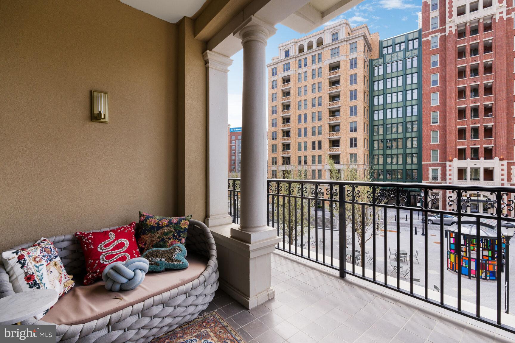 Bright and spacious 2BR 2.5 BA. Chefs Kitchen. Largest Balcony in the Building accessible from the living room and both bedrooms. Everything you love about the 5-star Ritz Carlton, but you now get to call this home. Convenient to Crescent Trail, Purple Line, shopping and amenities. The building boasts full concierge service with gyms, catering kitchen, multiple party rooms, outdoor space with grills and fire pits. Can be sold furnished or unfurnished. Also available for rent