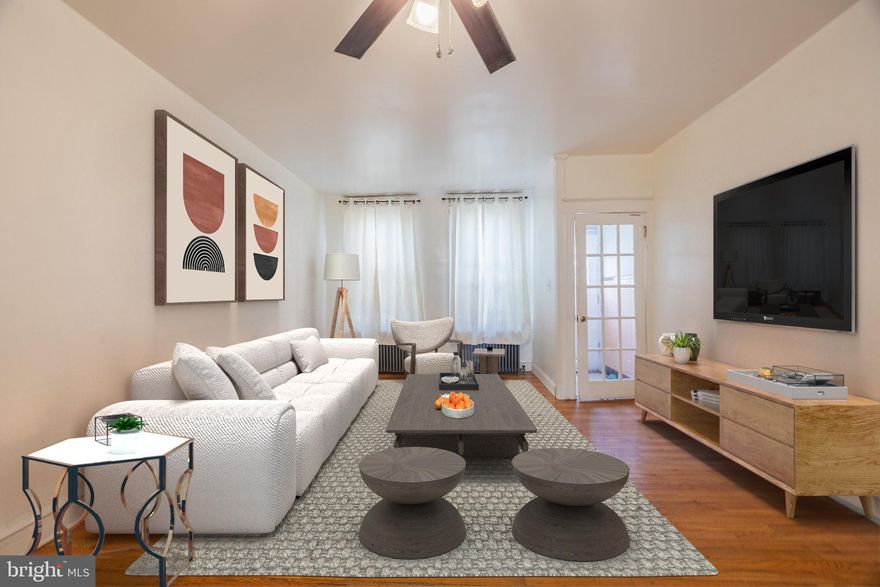 Welcome to this classic 2-story brick townhouse located at 1731 S Chadwick St in the highly desirable and rapidly evolving Newbold section of South Philadelphia. This property offers an exceptional opportunity for an owner-occupant or investor eager to customize a home in a vibrant, appreciating neighborhood known for its excellent dining and community atmosphere. the 1st floor of the house has beautiful original hard flooring throughout large living/dinning room and large open kitchen. The home has 3 sizable bedrooms and 1 bath located on the 2nd floor with new premium vinyl flooring throughout that second floor. Nice rear backyard space for entertaining guest or relaxation and full unfinished basement for storage.  Experience the best of South Philly living in Newbold, a neighborhood celebrated for its blend of historic charm and modern amenities.  Enjoy a Walker's Paradise Walk Score (95), with immediate access to local shops, cafes, and popular hangouts like the South Philadelphia Taproom. Benefit from the neighborhood's diverse, community-focused feel, attracting everyone including young professionals and families. Commuting is simple with an Excellent Transit Score (78). You are just a short walk from the Broad Street Line (BSL) stations (Tasker-Morris or Ellsworth-Federal) for a quick ride to Center City. Explore the growing culinary scene and the historic architecture that defines the area.