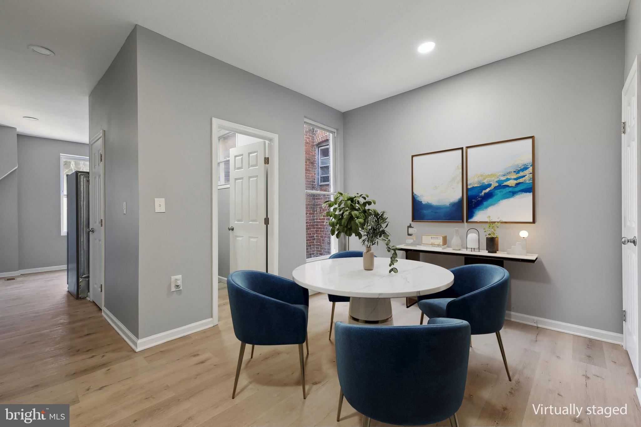 Discover this beautifully renovated 3 bedroom, 2 bathroom townhouse at 1806 N Pulaski St in Baltimore, featuring an open concept floor plan. New gourmet kitchen with stainless steel appliances, granite countertops, and custom cabinetry.
This home has new flooring, fresh paint and recessed lighting throughout. This charming townhouse is conveniently situated near parks, shops, major highways, and public transportation.
Don't miss the opportunity to make this your new home—schedule a tour today!