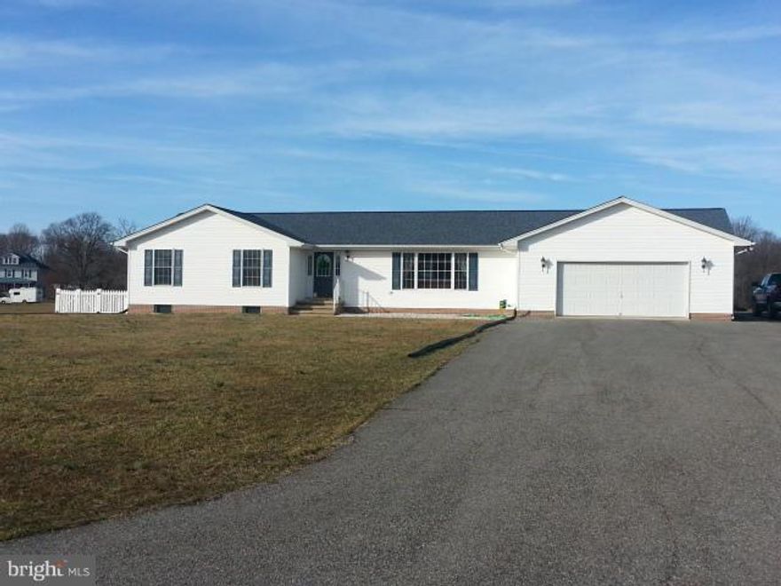 Great House for the Money!  Nice Rambler in good condition on Unfinished Basement with Rough-In, Oversized Two Car Garage, Partially Fenced Back Yard, No HOA, Pergo Flooring Throughout main level, nice open floor plan.  Home sold as-is.  GPS use 27380 Three Notch Road, Mechanicsville, MD.