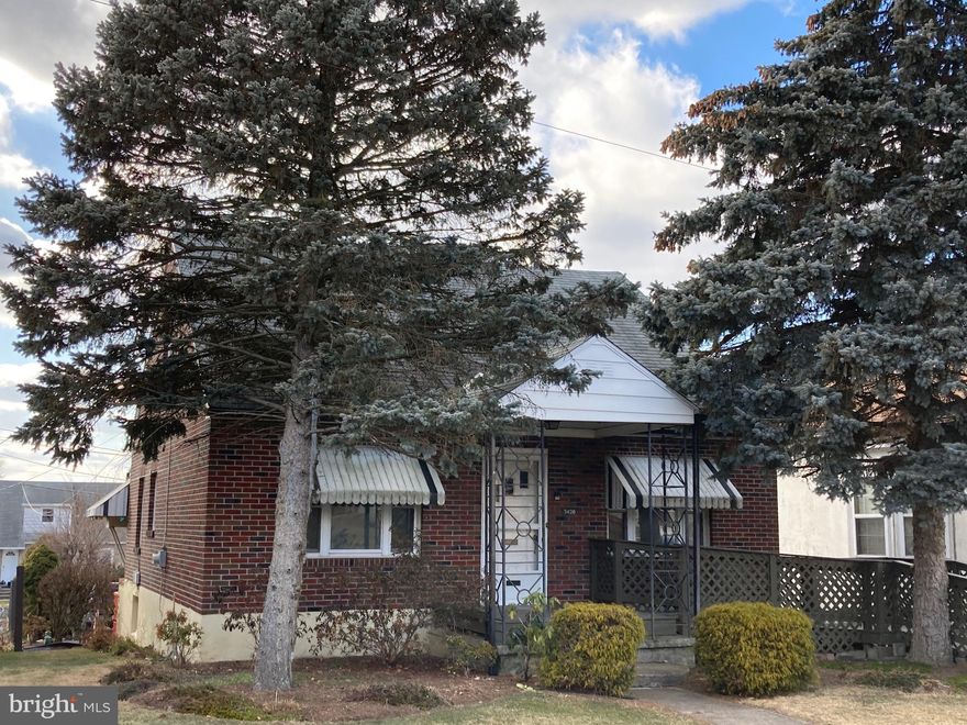 Brick single in Muhlenberg SD offers Living Room, eat in Kitchen w/ access to back porch, main Bedroom with 2 closets & 2nd Bedroom on 1st floor; 2nd floor offers a large Bedroom with lots of closet space; newer windows throughout, full basement & 1 car garage (& high likelihood there are hardwood floors under the carpet on 1st floor);   near schools, shopping and major roadways.  Property is an estate and being sold "As-Is".