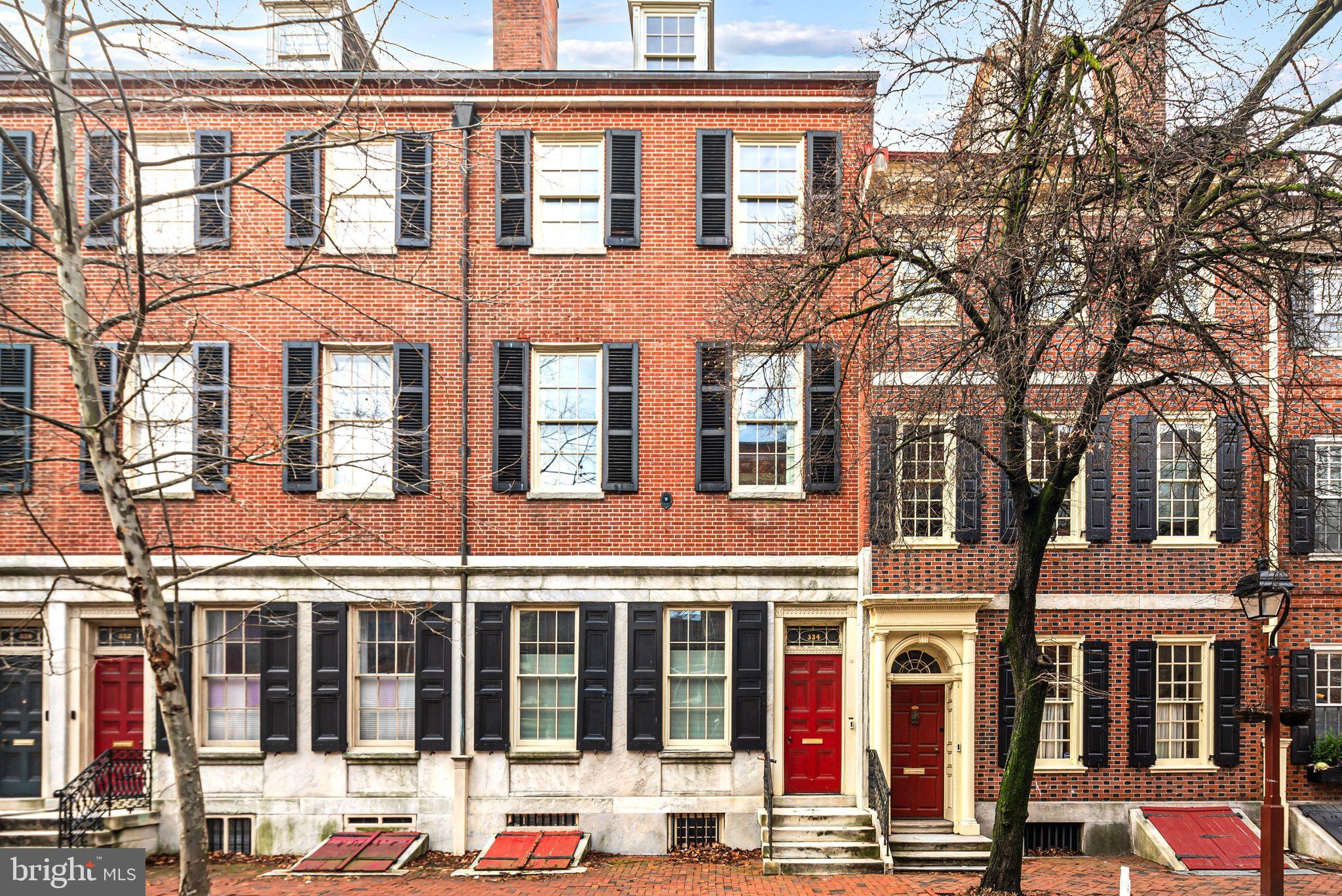 This meticulously restored 1830s Stephen Girard home is a historic gem that combines unique charm with modern luxury. The home boasts original features such as beautiful plaster moldings, Pennsylvania red pine floors, King of Prussia marble mantels, and original lock sets. The grand entryway leads to spacious living and dining rooms that retain their original details. The custom kitchen, crafted by Master Craftsmen Pappajohn Woodworking, is equipped with state-of-the-art appliances and opens to a true garden with brick pavers and planters. The first floor offers a spacious recreation room, a convenient half bath, and a luxurious master bedroom suite complete with a bathroom that includes a soaking tub, dual vanities, and a walk-in closet. The second floor has two additional bedrooms, a full bathroom, and a laundry area for added convenience. On the fourth floor, you'll find a finished attic with a full bath, which can be used as an extra bedroom or a workout room, or office, whatever suits your needs!