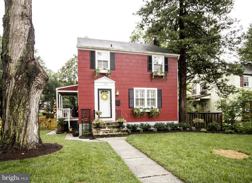 NEW PRICE! GREAT VALUE for this charming 4 BR colonial in popular Lake Walker  neighborhood- ez walk to Belvedere Sq.  Huge level fenced in backyard.   Tastefully updated & spacious room sizes on main level.  Gleaming  HW floors throughout, plantation shutters, custom closets & newer stainless steel appliances.. Newly finished lower level (2015) includes  4th BR & full bath