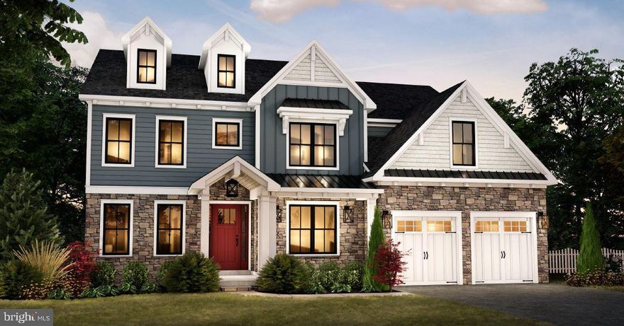 GP Custom Homes, a premier homebuilder in Montgomery County is proud to offer "The Dawesfield Model" in their newest community Silver Lake Farm. Situated in the heart of Blue Bell. This custom home offers 4 bedrooms and 3 1/2 baths. This home has everything you would want and more! Their Standard Spec's are well above average with 9' Ft. Ceilings on the first and second floor as well as the basement.  Pella doors and windows. Stone Veneer and James Hardie siding.  Hardwood in most of the first level as well as a custom-built foyer staircase with stained oak treads and painted risers. Gourmet Custom Kitchen, with 42" wall cabinets. Quartz counter and island tops with subway tile backsplash. Stainless Steel GE Cafe Appliance Package with 36" gas cooktop, chimney hood, 30" combination wall oven and 24" dishwasher, plus so much more! This private cold-a-sac in the highly acclaimed Wissahickon School District is just what you have been looking for!