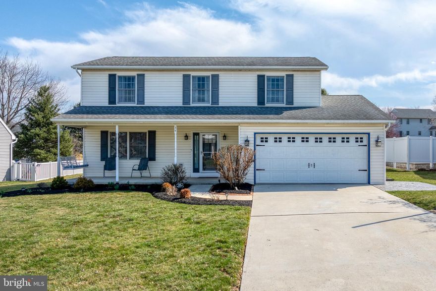 Nestled in the sought-after Konhaus Estates community, this beautifully updated 4-bedroom, 2.5-bath home offers the perfect blend of modern elegance and everyday comfort—all within the top-rated Cumberland Valley School District.
Step inside and be greeted by top of the line luxury vinyl plank flooring throughout the main level, combining style and durability. The family room, flanked by built-in bookshelves, invites cozy gatherings, while the kitchen with stainless steel appliances makes meal prep effortless. A completely remodeled half bath on the main level adds a touch of sophistication, and all-new lighting fixtures illuminate the home with warmth and charm.
Upstairs, the spacious bedrooms are thoughtfully set apart from the main living areas, offering a peaceful retreat at the end of the day. The primary suite boasts a large walk-in closet, providing ample storage, while the ensuite bath offers a private oasis for relaxation. Large closets and abundant natural light enhance the sense of space and comfort.
Outside, enjoy the best of every season. The stamped concrete patio is shaded in the evenings, making it the perfect spot to relax or entertain, while the welcoming front porch offers breathtaking sunset views. For those who love fresh, homegrown flavors, raspberry and blackberry bushes on the side of the home are perfect for making your own jams and pies.
This home is as functional as it is beautiful, featuring a brand-new smart front door (2024) with WiFi capabilities, a 2-car garage, a propane furnace installed in 2020, and a radon mitigation system for added peace of mind.
Enjoy the tranquility of country-like living, with easy access to modern conveniences. Walking paths are nearby and sidewalks encourage an active lifestyle, while top shopping, dining, and entertainment are just minutes away. Only 3 miles from the new Costco and Cumberland Valley High School, and just 5 miles from Wegmans!
Don’t miss this incredible opportunity to own a meticulously maintained home in a warm and welcoming community. Schedule your private showing today! AN OFFER IS RECEIVED. THE SELLER IS REQUESTING ALL OFFERS BE TO ME BY 12:00 PM ON 3/30/25 (SUNDAY) I WILL BE PRESENTING SHORTLY THEREAFTER.