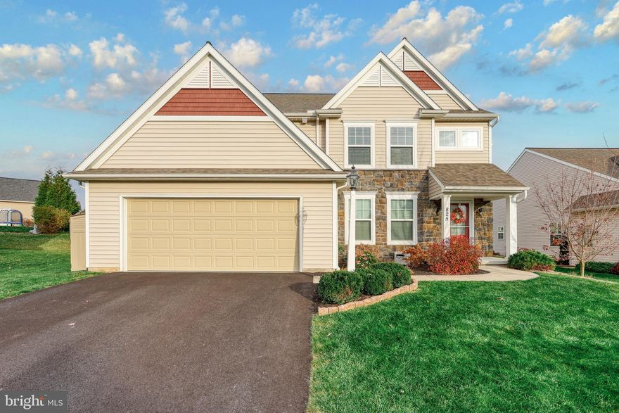 5 Years young, former model with all the flair and craftsmanship of a showcase home. Beautiful setting in the highly sought after Smart Growth community of Winding Hills. 120 acres of open green space, parks and walking trails. The elegant tree-lined boulevard, cobble roundabouts, street lights and sidewalks connect to a clubhouse with saltwater pool, and Winding Hills township parks. Incredibly spacious floor plan. Stunning 2 story foyer. Espresso maple kitchen with granite tops, subway tile backsplash, stainless steel appliances, smooth top range, center island with overhang, huge walk in pantry closet. Spacious family room with gas fireplace. Dining room with crown molding and chair rail. Hardwood flooring in DR and Kitchen. Level backyard features a beautiful paver patio. 1st floor laundry room, mudroom. Enormous 24x22 two car garage. 4 incredibly spacious bedrooms. Owners suite with walk in closet and private bath, double bowl vanity. Lower level is ready to be finished. Superior wall foundation, energy efficient gas heat, 2x6 exterior construction. Located just minutes to PA turnpike, Trader Joe's, Wegmans and Costco is coming soon. Call us for additional information or to schedule your own private showing!