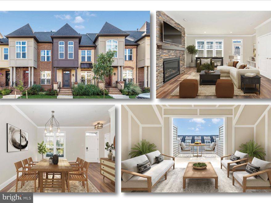 This 2,665 SF Ashcroft model, crafted by Wormald, is sure to impress! Imagine spending endless hours on the rooftop deck, where you can take in stunning city views. With areas both shaded and sunny, you can enjoy the scenery no matter the weather. The loft area, complete with a wet bar and custom cabinetry, is perfect for relaxing with snacks and drinks while watching TV or working from home.  One level down, you'll discover three bedrooms and two bathrooms. The owner's suite is a luxurious retreat with two spacious closets. The main level is designed for seamless entertaining, featuring an open layout where a large kitchen island with pendant lighting takes center stage. On one side, the cozy family room boasts a beautiful stone gas fireplace, while on the other, you'll find a dining area perfect for hosting guests.
The kitchen is a chef's dream, equipped with a five-burner gas cooktop, wall oven, range hood, quartz countertops, a farm sink, and a double-door pantry. It leads to a welcoming mudroom with hooks for coats and bins for shoes. The maintenance-free deck extends to the backyard and provides access to the garage, which includes a charger for your electric vehicle.  Located just 4 miles from the Marc Train and conveniently close to restaurants, shopping, entertainment, and commuter routes, you'll also be able to enjoy all the vibrant activities that downtown Frederick has to offer.   ASK LISTING AGENT ABOUT $7500 IN GRANT MONEY AVAILABLE FOR THIS HOME!