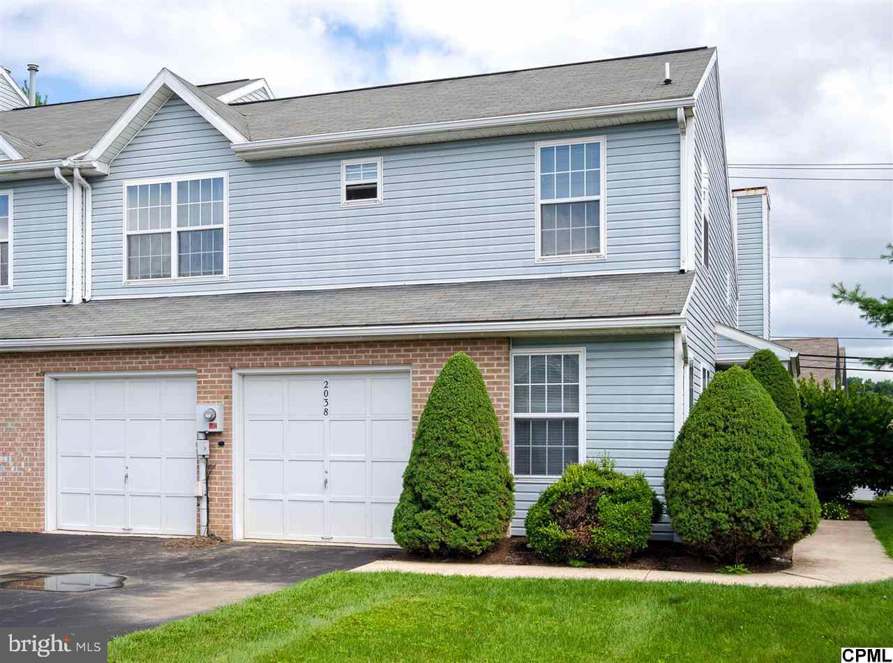 Looking for a 1st floor MBR in a townhome community that is conveniently located? This end unit 3 bedroom, 2.5 bath has a 2 car garage, central air and hardwood floors throughout the first floor. First floor laundry room. Fireplace in the Living room. All roofs replaced by 2016. A joy to show!