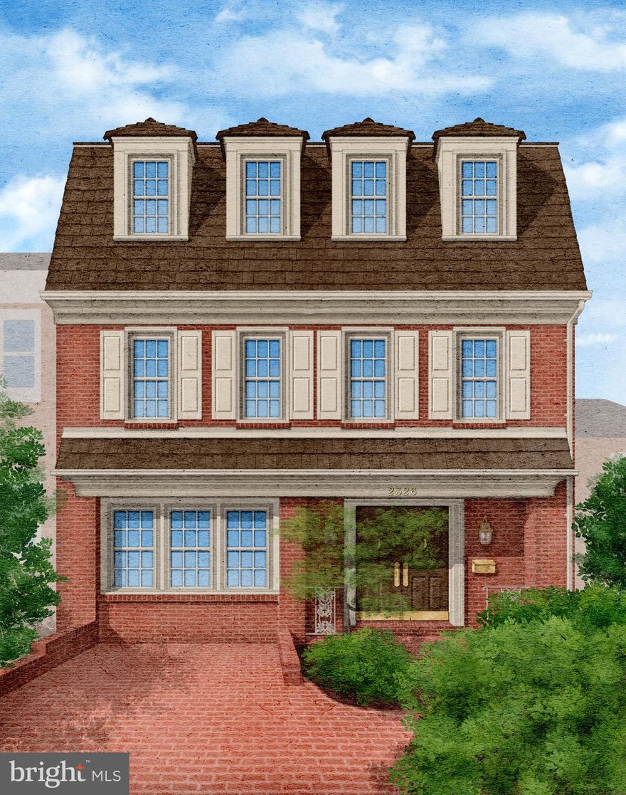 Welcome to 2326 S Queen St., a stunning four-story, end-unit elevator townhome in the sought-after Forest Hills neighborhood. Offering an exceptional blend of classic elegance and modern updates, this spacious residence boasts a private roof deck, multiple living areas, and premium finishes throughout.  The impressive two-story stair hall features a graceful four story curved staircase. A double-height formal living room, bathed in natural light, showcases a wood-burning fireplace and decorative moldings. The formal dining room, complete with a chair rail, is perfect for entertaining and is immediately adjacent to the functional kitchen which has been upgraded with a brand-new oven and microwave. The main-level office (or fourth bedroom) includes a renovated marble en-suite bathroom.  Additional highlights include a marble powder room, a coat closet, and hardwood floors throughout. On the second floor, two well-appointed bedrooms each feature an en-suite bathroom, one of which has been recently renovated with marble finishes. A spacious stair landing adds to the open feel, while hardwood floors continue throughout. The oversized primary suite on the third level is a true retreat, highlighted by a tray ceiling, custom-built closet, and built-ins for additional storage. The brand-new primary bathroom is an oasis of luxury, featuring marble tile, a walk-in shower, and a dual vanity. Adjacent to the suite is an open lounge area, perfect for relaxing, complete with a wet bar and a private sauna. Step outside onto the expansive private roof deck, where you can enjoy breathtaking city views.  The lower level is designed for both functionality and entertaining, boasting a second full kitchen and a separate wet bar. A large family room with new lighting and a wood-burning fireplace provides a cozy gathering space, while the updated powder room and walk-out access to a private rear patio add to the usability of this level . This level also offers ample storage, a laundry room, and brand-new LVP flooring for durability and style.  Additional features include fresh paint throughout, an elevator serving all four floors with minimal steps from the parking space to the main entrance, and central heating and air conditioning.  Nestled in one of the most convenient locations in Northern Virginia, this home is within walking distance to the 23rd Street shops and restaurants in Crystal City, as well as Army Navy Country Club, multiple parks, and walking trails. Enjoy easy access to Amazon HQ2, Reagan National Airport, The Pentagon, Pentagon City, I-395, and major commuting routes.