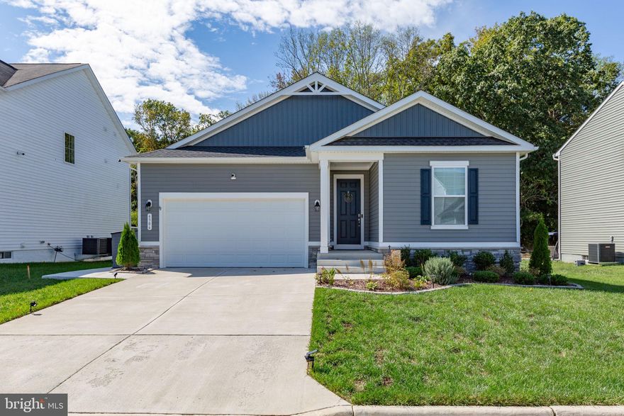 Seasonal Water Views | Backs to the Rappahannock River | Premium Cul-de-Sac Lot

Set on a premium lot with seasonal views of the Rappahannock River, this barely-lived-in Richmond American Arlington model is one of only four in the community—offering a rare combination of location, luxury, and lifestyle.

Enjoy modern single-level living with designer finishes throughout. The bright, open floor plan highlights a gourmet kitchen with rich espresso cabinetry, quartz countertops, stainless-steel appliances, double wall ovens, and a generous island perfect for gatherings and entertaining.

The owner’s suite provides a peaceful retreat with a private spa-inspired bath and walk-in closet, while two additional bedrooms and a full bath offer comfort for guests or the ideal home office setup. Thoughtful upgrades include a mudroom, spacious laundry room with optional sink, a built-in pantry, and elegant luxury vinyl plank flooring.

A finished walk-up basement expands your living space with a large recreation room and full bath—ideal for entertaining, a media room, or guest quarters.

Outdoors, savor the tranquil seasonal river views from your 16’ x 10’ composite deck or the newly added stamped-concrete patio, overlooking a fully fenced backyard. The epoxy-coated two-car garage adds convenience and style.

Neighborhood amenities elevate the riverfront lifestyle with a boat ramp and dock on the Rappahannock River, plus a community pool, clubhouse, tennis and pickleball courts, and tot lots.

Nestled on a quiet cul-de-sac and surrounded by natural beauty, this exceptional home offers the best of river-access living, comfort, and sophistication—all in one move-in-ready package.