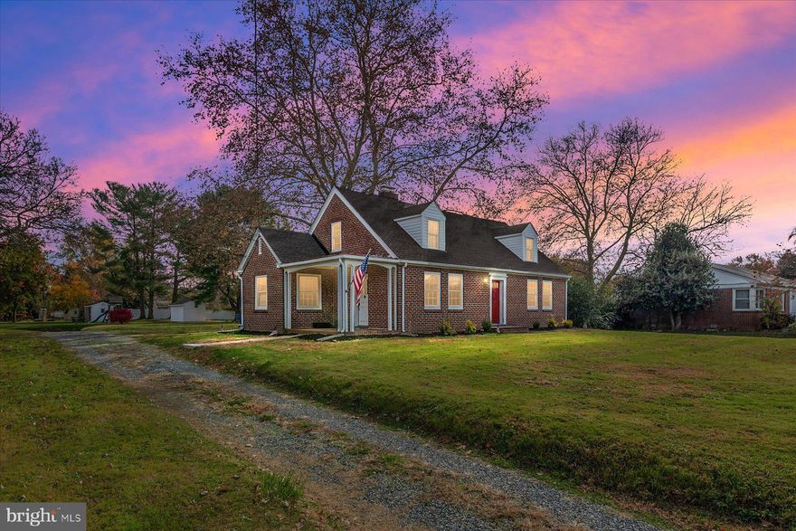 Welcome to 808 Church Hill Road.  This charming brick Cape Cod home in the sought after Centreville Heights community, is boasting 4 bedrooms and 2 fully renovated baths, offering a perfect blend of classic elegance and modern convenience. Situated on a generously sized lot, just over a 1/2 acre, this home features a thoughtfully designed layout that enhances both functionality and aesthetic appeal.

The main level welcomes you with 2 bedrooms and 1 bath, providing a convenient and accessible living space. The upper level boasts an additional 2 bedrooms and another full bath, offering privacy and comfort. The bathrooms have been tastefully renovated with upgrades you are sure to love.

The heart of the home lies in its warm and inviting living room, adorned with a wood-burning brick fireplace that becomes the focal point for cozy gatherings and relaxing evenings. Adjacent to the living room is a spacious dining room, perfect for entertaining friends and family.

The kitchen boasts with crisp white cabinets, complements the home's classic style and is equipped with modern conveniences. Hardwood floors throughout add a touch of timeless elegance while also facilitating easy maintenance. The entire house has been freshly painted, creating a bright and airy atmosphere that sets the stage for your personal touch.

The basement provides ample storage space with walk up stairs where you find yourself outside in the large yard that offers endless possibilities for outdoor activities and gardening. The two-sided driveway not only adds convenience but also enhances the curb appeal of the property.

This home is nestled in the perfect location, offering convenience to town amenities, shopping, restaurants, parks, and major routes. This thoughtfully designed home combines comfort and accessibility, making every aspect of daily life effortlessly enjoyable.

The sale also includes the adjacent lot, 804 Church Hill Road, totaling the lot size to just over 1/2 acre.