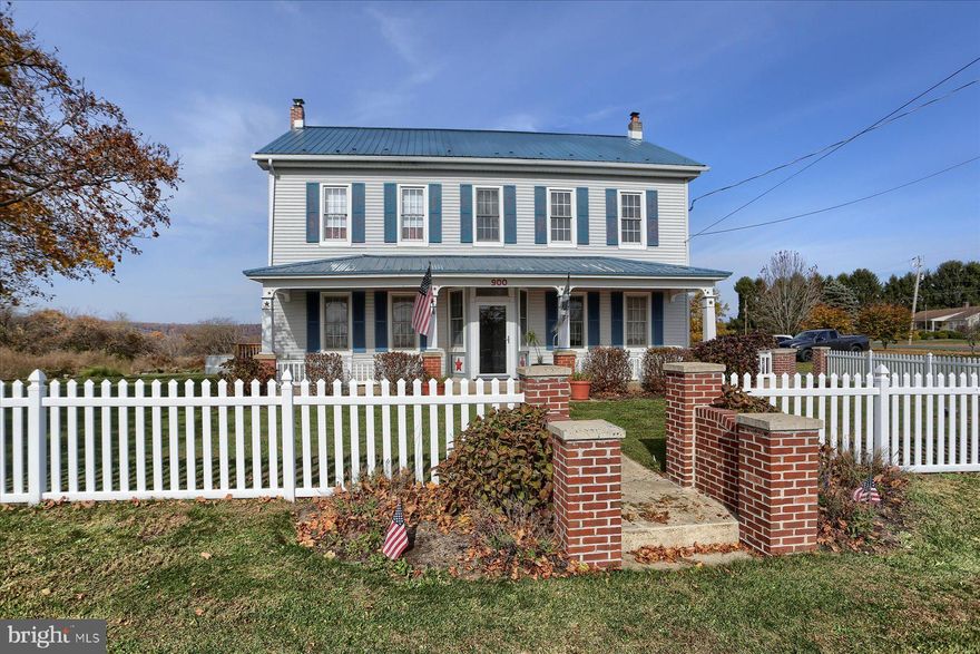 Step into this classic 1800's farmhouse that has been thoughtfully updated! This beautiful home seamlessly combines historic charm with modern conveniences. The first floor features high ceilings and an open entryway . leading to a spacious family room. A generously sized kitchen, dining room, and mudroom with ample storage, a full bathroom, and laundry facilities complete the first level. Ascend the grand wooden staircase to discover three  bedrooms, two full baths and an office or sitting room And, that's not all! An additional summer kitchen, attached garage and full basement provides extra storage space. The covered porch, patio, and deck offer an ideal place to relax and unwind from a long day's work or after a day tending to your garden and collecting eggs from your own chicken coop! All of this is nestled on a generous 2-acre lot, and a 3-year home warranty will be passed on to the new owner. Don't let this opportunity slip through your fingers!