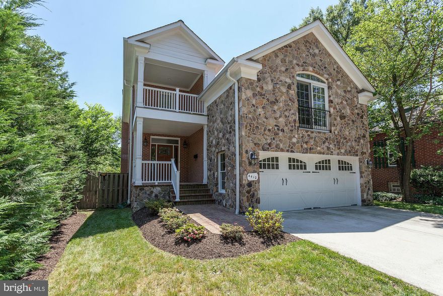 LARGE,PRIVATE, DEEP LOT! Warm & bright living spaces for everyone! Fully fenced backyard. Welcoming deck & patio. Main level w/ HDWD floors, formal LR & DR, spacious kit open to light filled Fam Rm with real stone FP. New carpet/pad on upper level. Master suite w/pvt balcony. Lower lvl w/spacious RecRm, built-in bookcases,TV room w/surround sound, extra BR & BA.