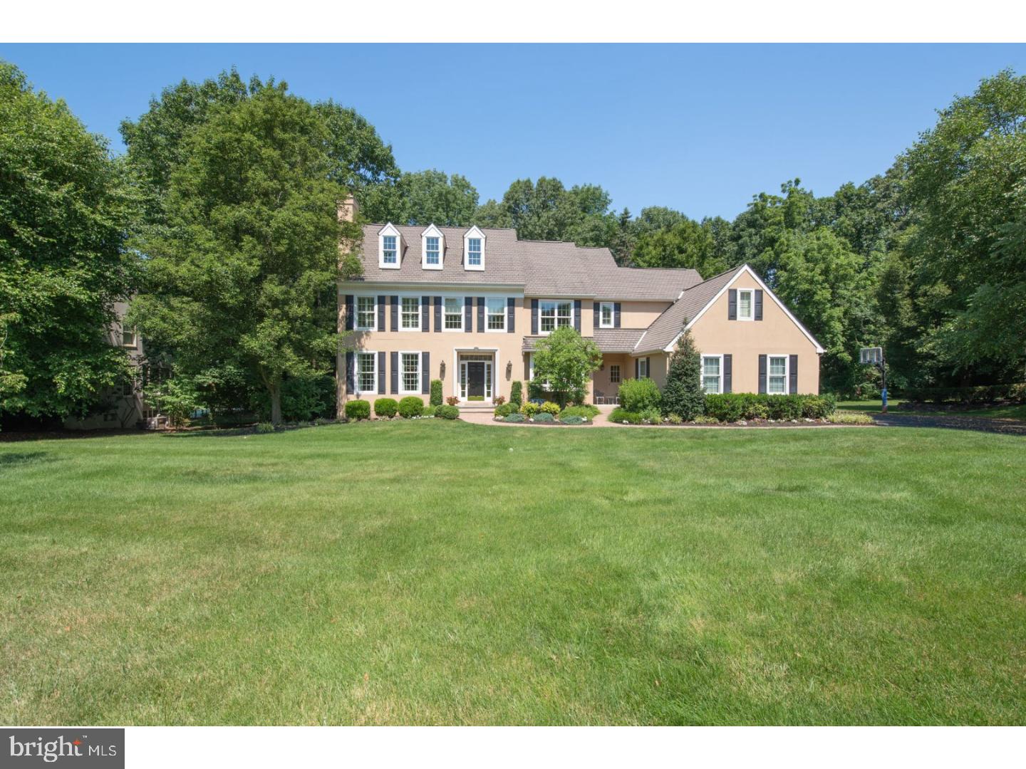 Beautiful home in very popular neighborhood of Treyburn located in the award winning T/E school district. Come home to the spacious, light filled home in this cul-de-sac community with neighborhood activities and a walking trail throughout for long walks and bike rides. Expand those walks and bike rides by jumping on the Chester Valley trail located behind the community. Enjoy the outdoors on your maintenance free deck looking over the flat lot that backs to open space. This fabulous four bedroom three and a half bath home features an open floor plan and cathedral ceilings. The lower level has five large daylight windows and high ceilings as well as a full bath, workout room, workshop and home theatre with surround sound and room for a possible fifth bedroom if desired. The main floor has a two story foyer, living room with gas fireplace, dining room with wainscoting, kitchen with subzero and a family room with gas fireplace, cathedral ceilings and expansive built-ins. The main floor is completed with laundry room, powder room and study with built-ins, glass beveled doors with transom and wainscoting. The second floor has master suite with sitting room, master bath and bonus room currently used for storage. Three additional bedrooms and a hall bath complete this floor. Enjoy peace of mind with a total stucco remediation including energy efficient windows (except study window). This home is very conveniently located so you can get to where you need to go easily. Strafford train station is two miles away. Entrance to 76, 476, 202 and the Pa Turnpike is within .5 miles. Owner is a licensed Pennsylvania real estate agent. Showings to start with the Open House on Saturday July 14th at 1 pm.