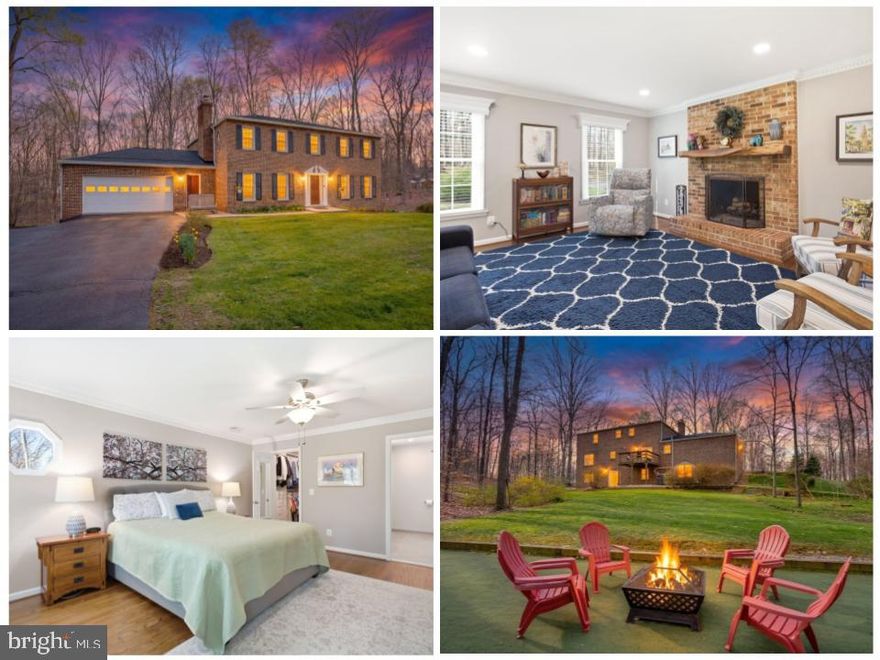 Open house *4/3 5-7pm - *Open house 4/4 1-3pm .VA Assumable Loan at 2.99%! Text listing agents for detail
Nestled on a picturesque and private 2.48-acre setting, this completely remodeled Colonial offers the perfect blend of timeless charm, modern updates, and serene natural beauty. With sweeping views of open lawn and mature trees, this home provides a peaceful retreat where you can truly unwind. Inside, warm oak hardwood flooring flows throughout the main and upper levels, creating an inviting and cohesive feel. The heart of the home is the beautifully renovated kitchen, featuring a spacious island, updated quartz countertops, and an open floor plan that seamlessly connects to the dining and living areas—ideal for both everyday living and entertaining. The living room is anchored by a stunning fireplace with a custom live-edge walnut wood mantel, adding character and a one-of-a-kind focal point. The main level also features a convenient laundry and mudroom, thoughtfully designed for functionality and everyday ease. Upstairs, you’ll find four generously sized bedrooms, each with custom closet organizers. The primary suite is a true retreat, highlighted by a custom walk-in closet designed to suit any style and maximize organization. The fully renovated primary bathroom (2025) offers a spa-like feel with modern finishes and thoughtful design. All three full bathrooms in the home have been beautifully remodeled. The walk-out lower level provides flexible additional living space, queen size built in Murphy Bed, complete with a full bathroom and plenty of storage—perfect for a recreation area, guest space, or home office. Fresh paint and new carpet (2026). Step outside to enjoy the 10’ x 12’ deck overlooking the expansive yard—ideal for morning coffee or evening gatherings while taking in the peaceful, private surroundings. The property offers a rare combination of open space and wooded privacy, with partial fencing already in place. This home has been meticulously maintained and extensively upgraded, offering both charm and peace of mind with major systems already updated.